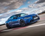 2021 BMW M4 Coupe Competition (Color: Portimao Blue) Front Three-Quarter Wallpapers 150x120