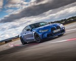 2021 BMW M4 Coupe Competition (Color: Portimao Blue) Front Three-Quarter Wallpapers 150x120