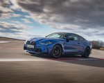 2021 BMW M4 Coupe Competition (Color: Portimao Blue) Front Three-Quarter Wallpapers 150x120