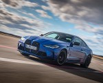 2021 BMW M4 Coupe Competition (Color: Portimao Blue) Front Three-Quarter Wallpapers 150x120