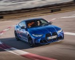 2021 BMW M4 Coupe Competition (Color: Portimao Blue) Front Three-Quarter Wallpapers 150x120