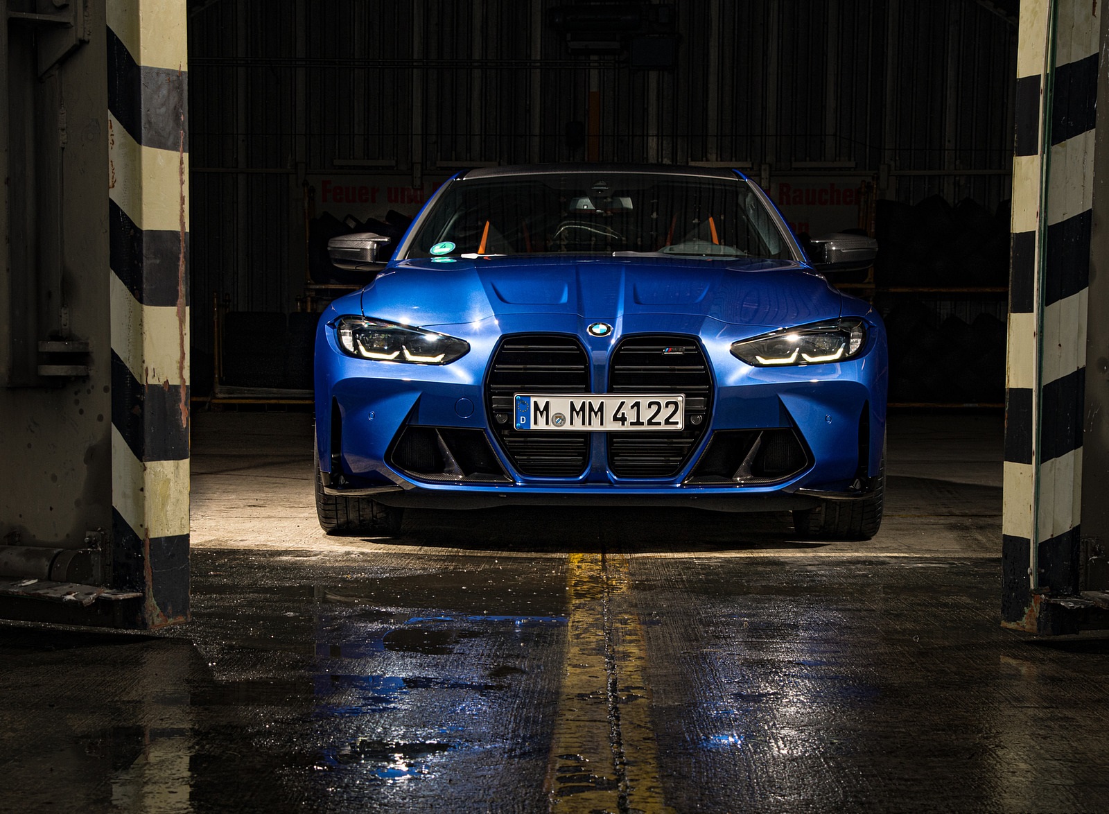 2021 BMW M4 Coupe Competition (Color: Portimao Blue) Front Wallpapers #53 of 207