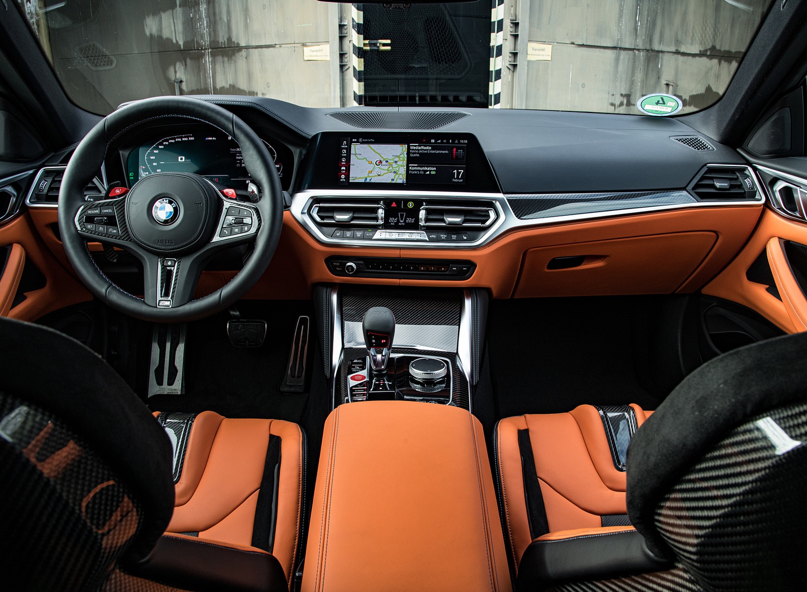 2021 BMW M4 Coupe Competition (Color: Portimao Blue) Interior Cockpit Wallpapers #77 of 207