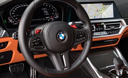 2021 BMW M4 Coupe Competition (Color: Portimao Blue) Interior Steering Wheel Wallpapers 450x275 (73)