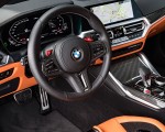 2021 BMW M4 Coupe Competition (Color: Portimao Blue) Interior Steering Wheel Wallpapers 150x120