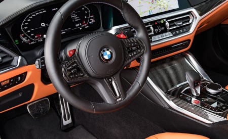 2021 BMW M4 Coupe Competition (Color: Portimao Blue) Interior Steering Wheel Wallpapers 450x275 (72)