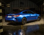 2021 BMW M4 Coupe Competition (Color: Portimao Blue) Rear Three-Quarter Wallpapers 150x120
