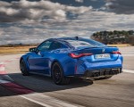 2021 BMW M4 Coupe Competition (Color: Portimao Blue) Rear Three-Quarter Wallpapers 150x120 (31)