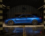 2021 BMW M4 Coupe Competition (Color: Portimao Blue) Side Wallpapers 150x120