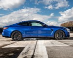 2021 BMW M4 Coupe Competition (Color: Portimao Blue) Side Wallpapers 150x120