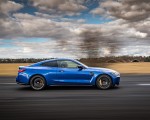 2021 BMW M4 Coupe Competition (Color: Portimao Blue) Side Wallpapers 150x120