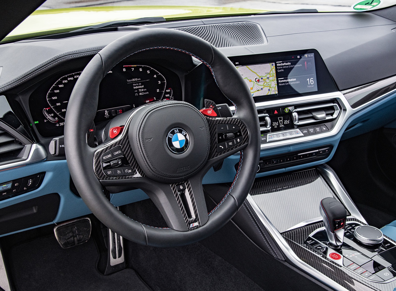 2021 BMW M4 Coupe Competition (Color: Sao Paulo Yellow) Interior Steering Wheel Wallpapers #114 of 207