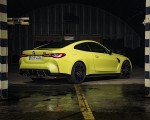 2021 BMW M4 Coupe Competition (Color: Sao Paulo Yellow) Rear Three-Quarter Wallpapers 150x120