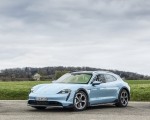 2022 Porsche Taycan 4S Cross Turismo (Color: Frozen Blue Metallic) Front Three-Quarter Wallpapers 150x120