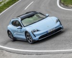 2022 Porsche Taycan 4S Cross Turismo (Color: Frozen Blue Metallic) Front Three-Quarter Wallpapers 150x120