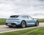 2022 Porsche Taycan 4S Cross Turismo (Color: Frozen Blue Metallic) Rear Three-Quarter Wallpapers 150x120