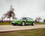 2022 Porsche Taycan Turbo S Cross Turismo (Color: Mamba Green Metallic) Front Three-Quarter Wallpapers 150x120 (14)