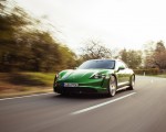 2022 Porsche Taycan Turbo S Cross Turismo (Color: Mamba Green Metallic) Front Wallpapers 150x120 (7)