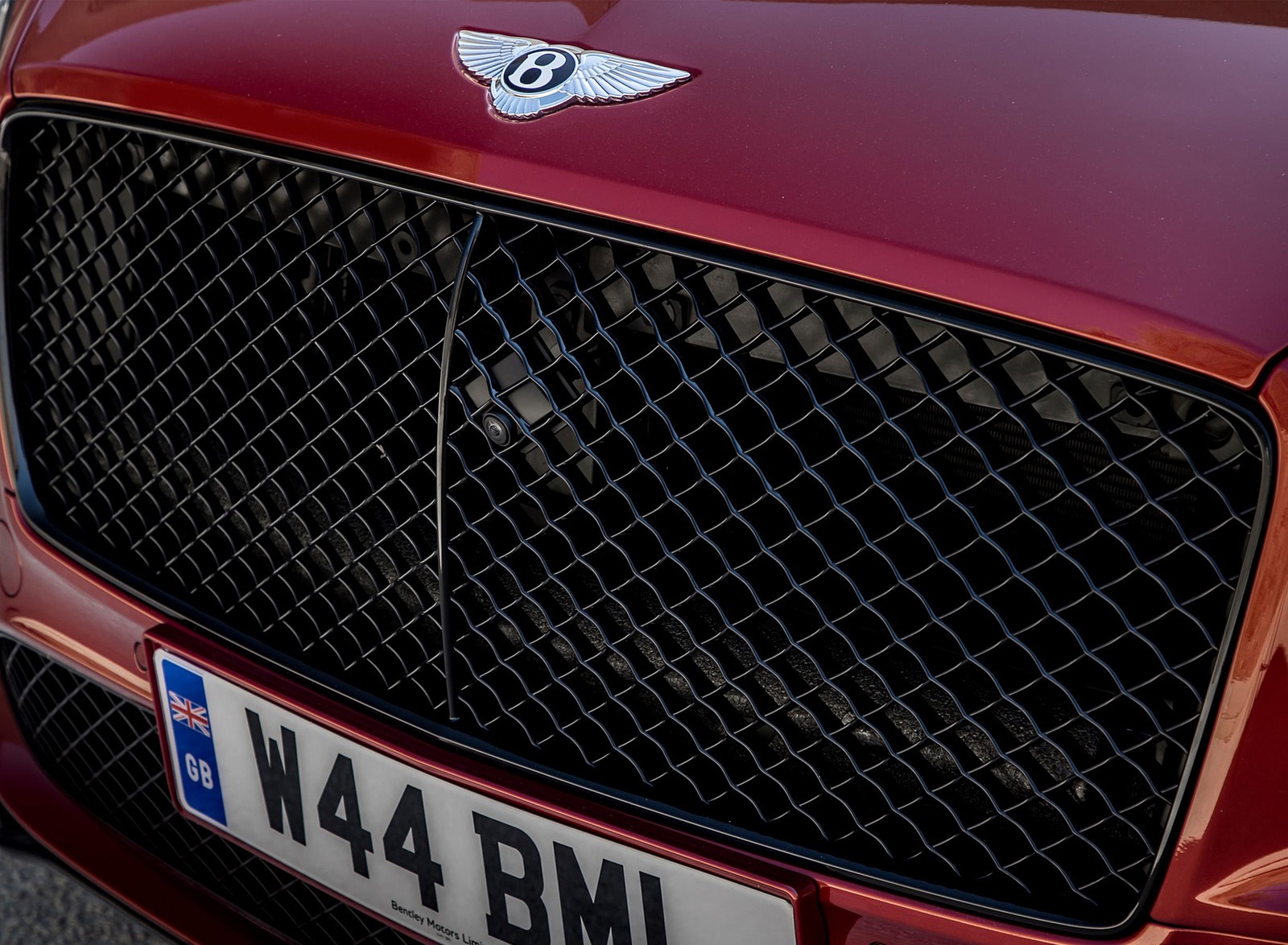 2022 Bentley Continental GT Speed (Color: Candy Red) Grille Wallpapers #96 of 173