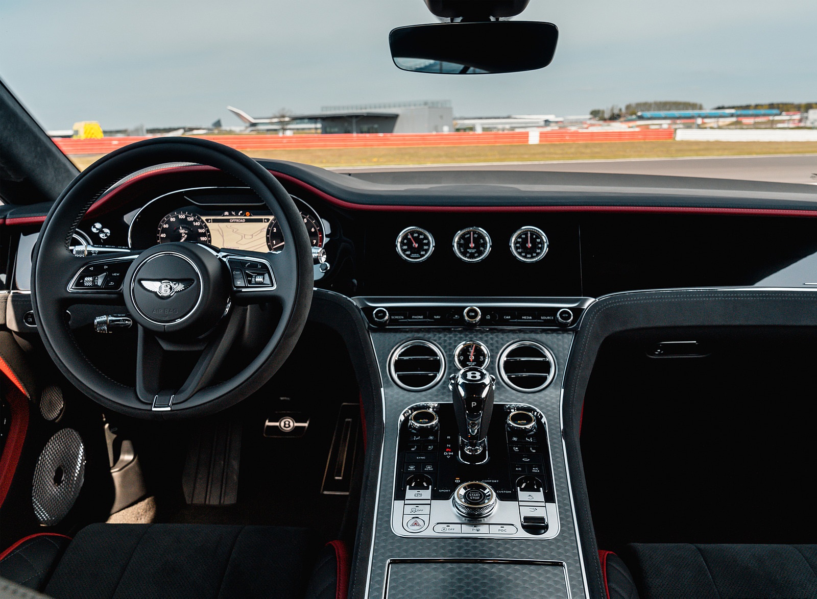 2022 Bentley Continental GT Speed (Color: Candy Red) Interior Cockpit Wallpapers #17 of 173