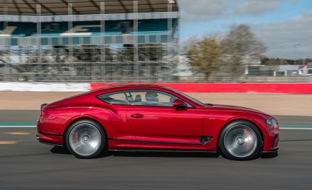 2022 Bentley Continental GT Speed (Color: Candy Red) Side Wallpapers  450x275 (7)