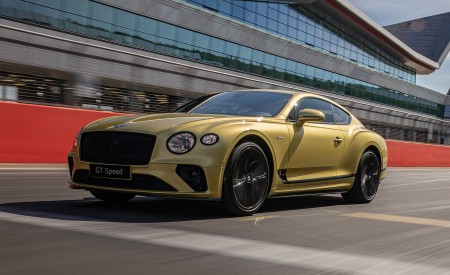2022 Bentley Continental GT Speed (Color: Julep) Front Three-Quarter Wallpapers 450x275 (21)