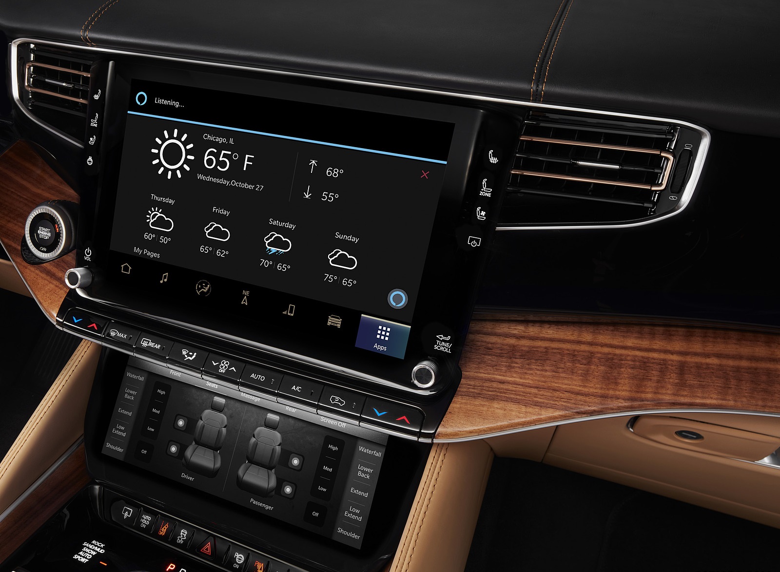 2022 Jeep Grand Wagoneer Central Console Wallpapers  #59 of 129