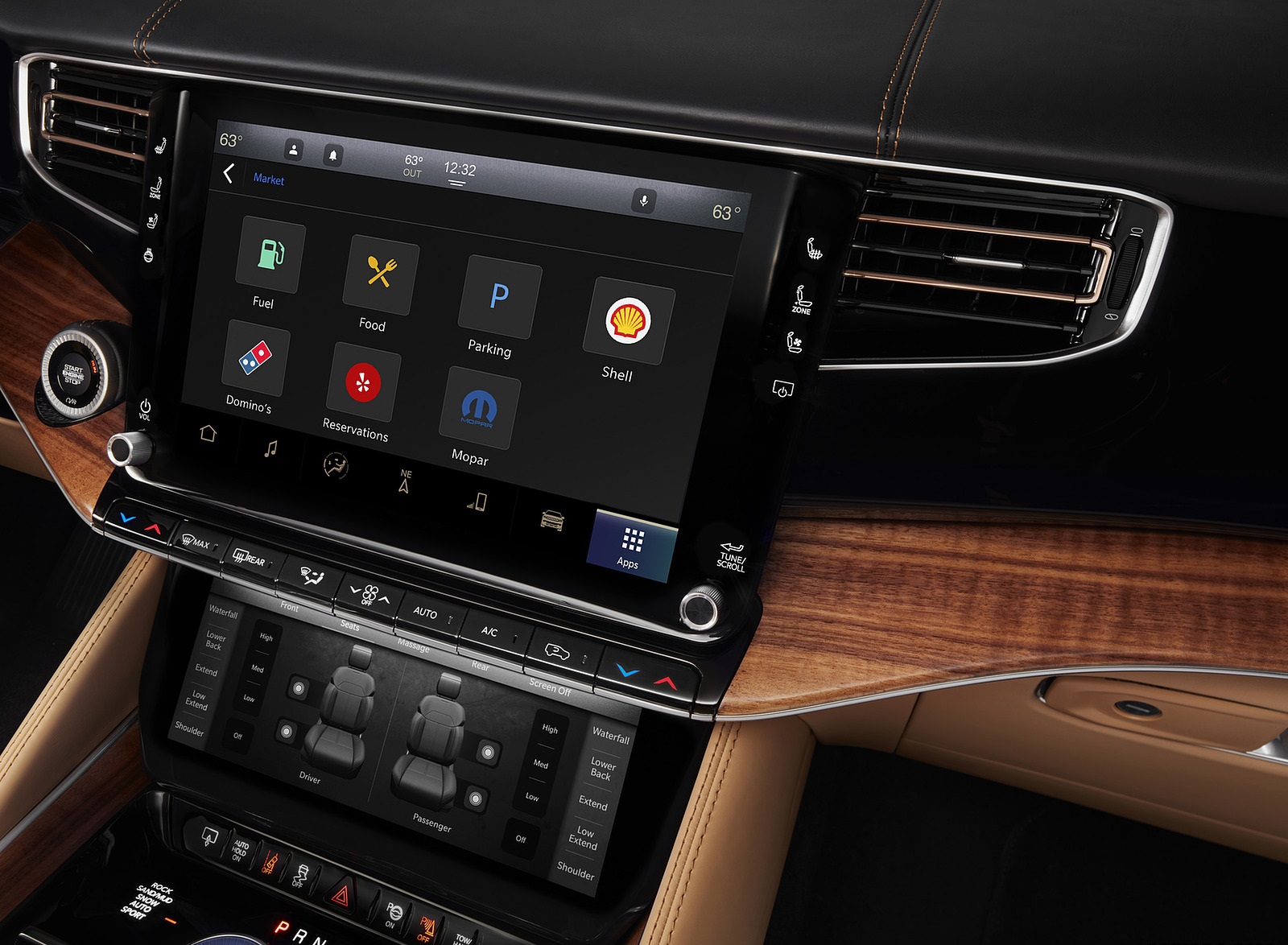 2022 Jeep Grand Wagoneer Central Console Wallpapers  #57 of 129