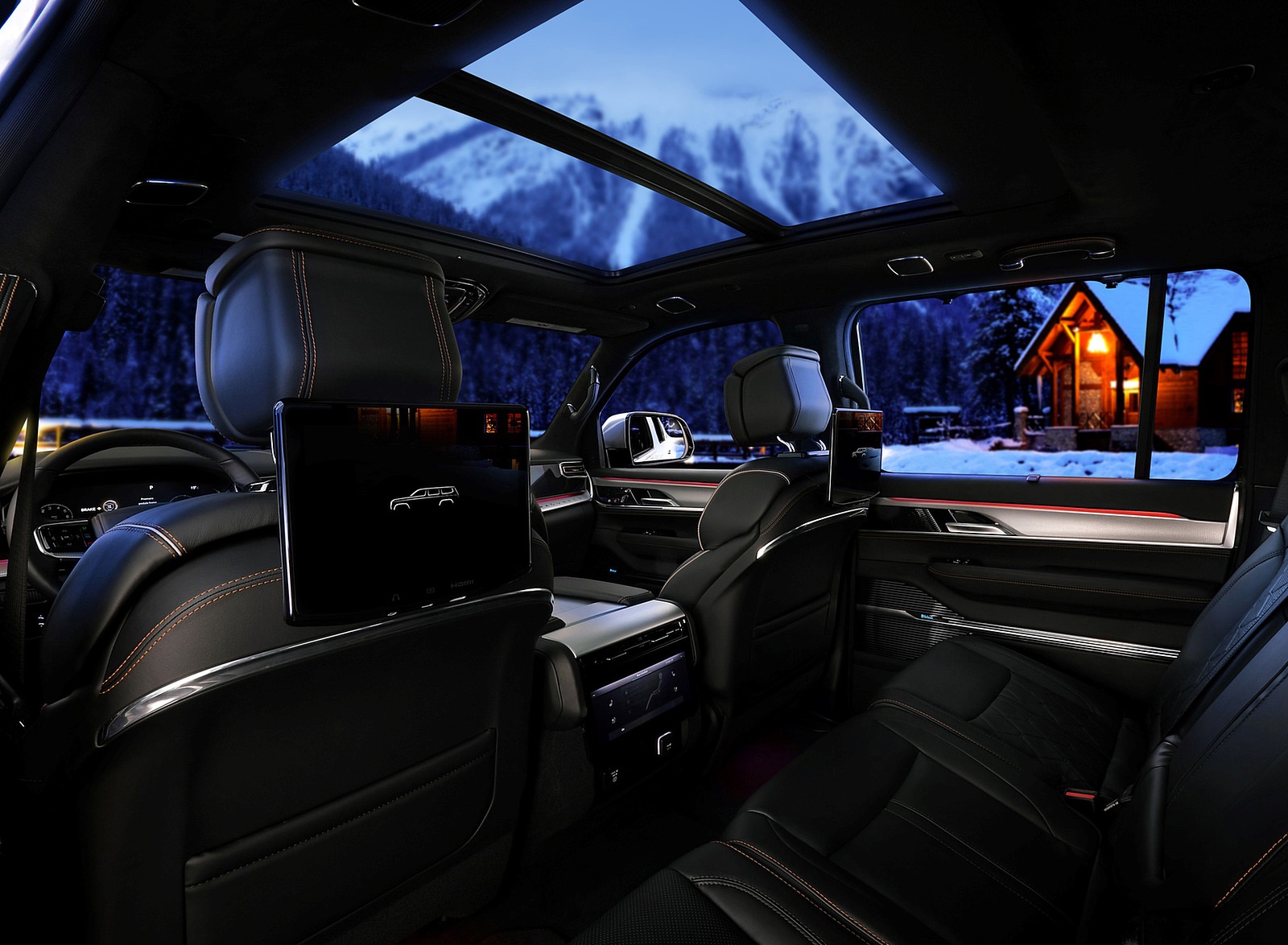2022 Jeep Grand Wagoneer Panoramic Roof Wallpapers #84 of 129