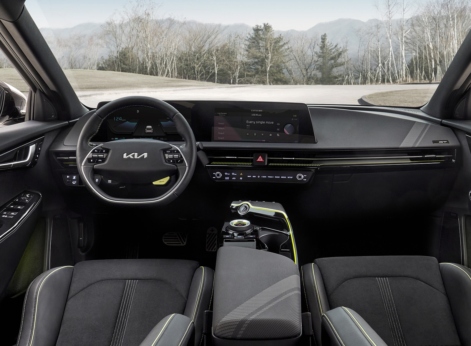 2022 Kia EV6 GT Interior Cockpit Wallpapers #6 of 7