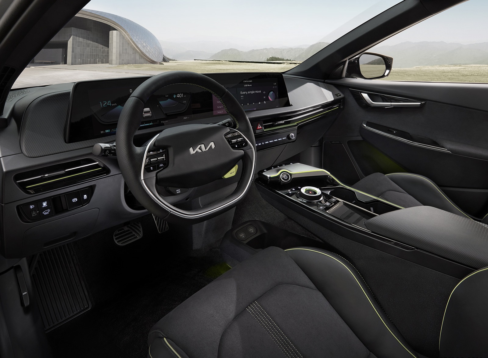 2022 Kia EV6 GT Interior Wallpapers (5)