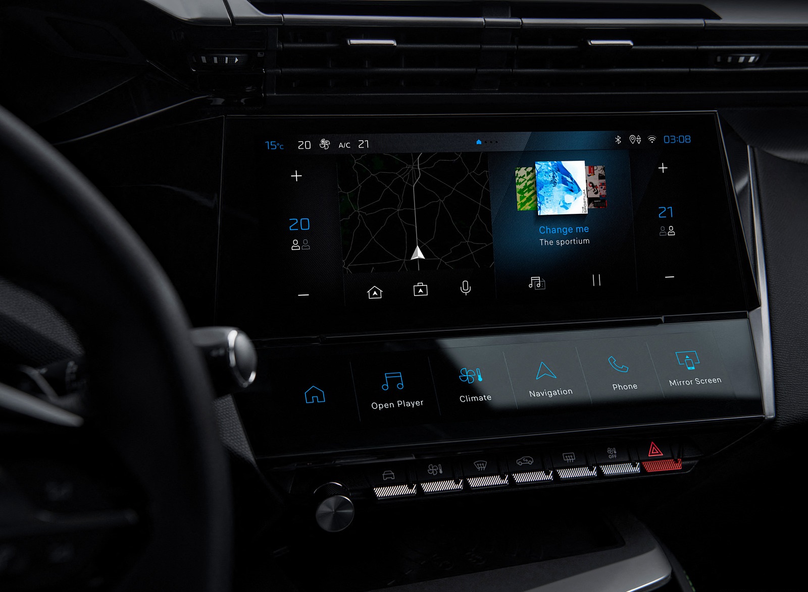 2022 Peugeot 308 PHEV Central Console Wallpapers #41 of 75
