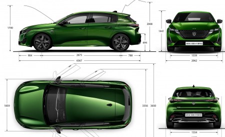 2022 Peugeot 308 PHEV Dimensions Wallpapers 450x275 (73)