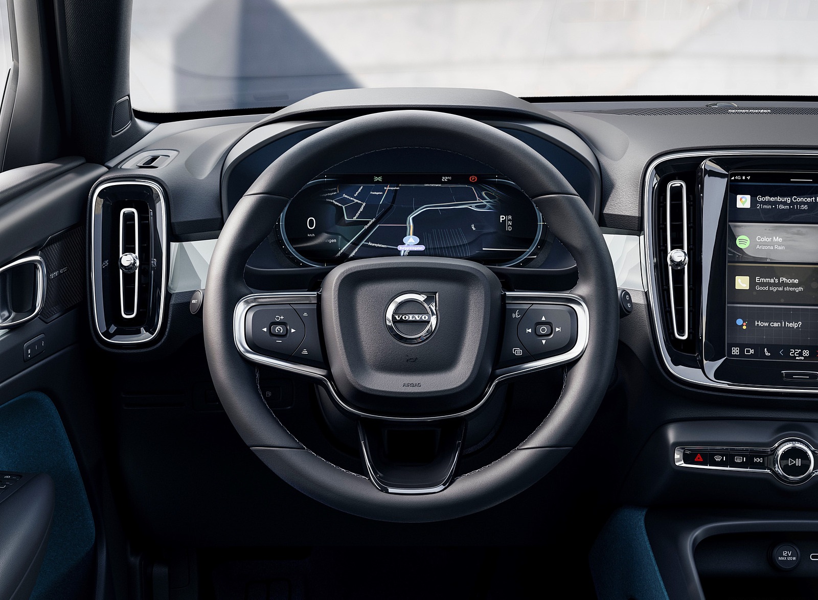 2022 Volvo C40 Recharge Interior Steering Wheel Wallpapers #14 of 101