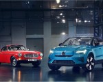 2022 Volvo C40 Recharge and Volvo P1800 Front Wallpapers 150x120 (36)