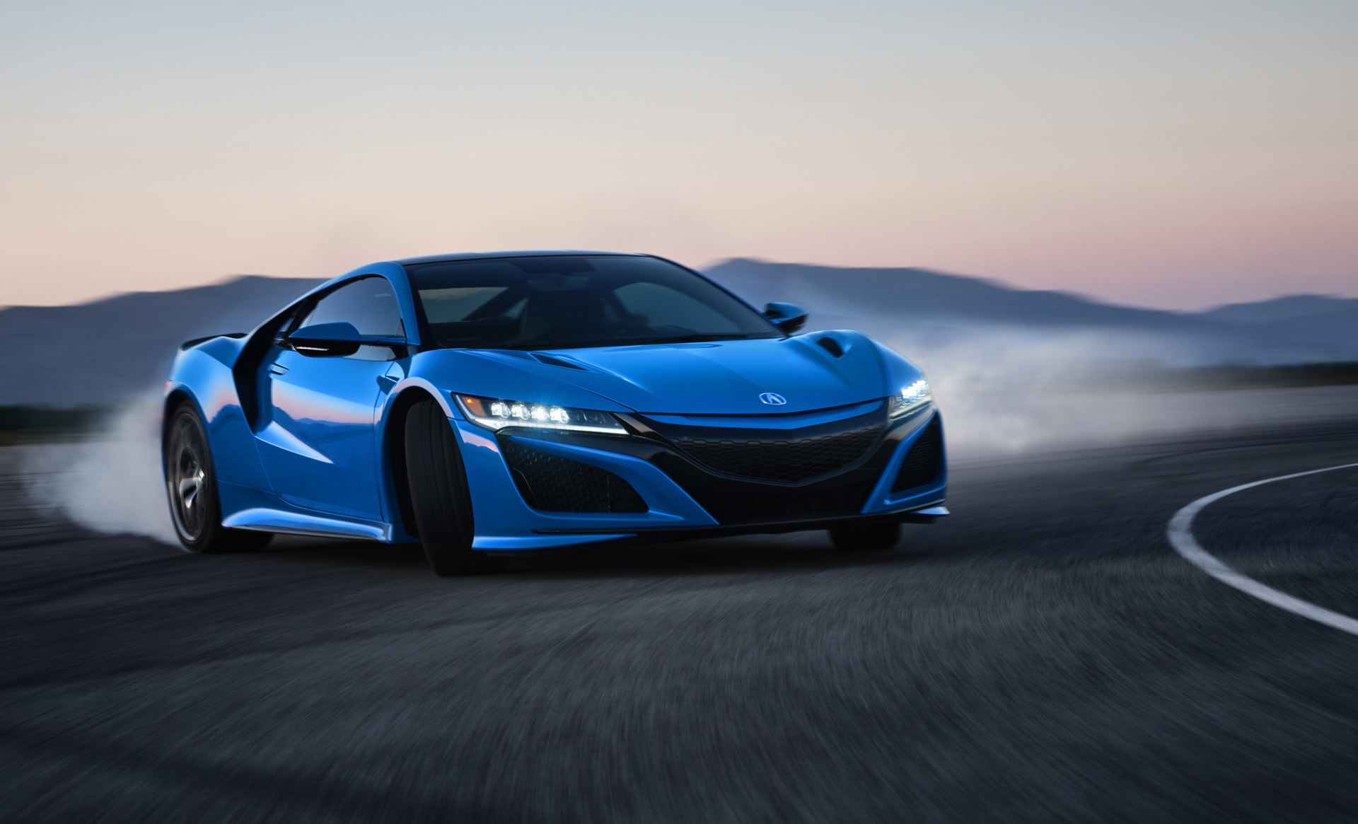 2021 Acura NSX Long Beach Blue Pearl Front Three-Quarter Wallpapers (4)