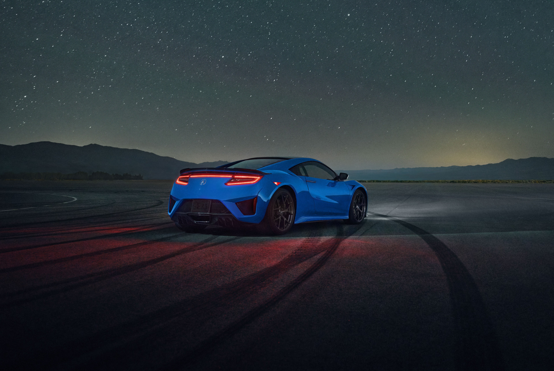 2021 Acura NSX Long Beach Blue Pearl Rear Three-Quarter Wallpapers (8)