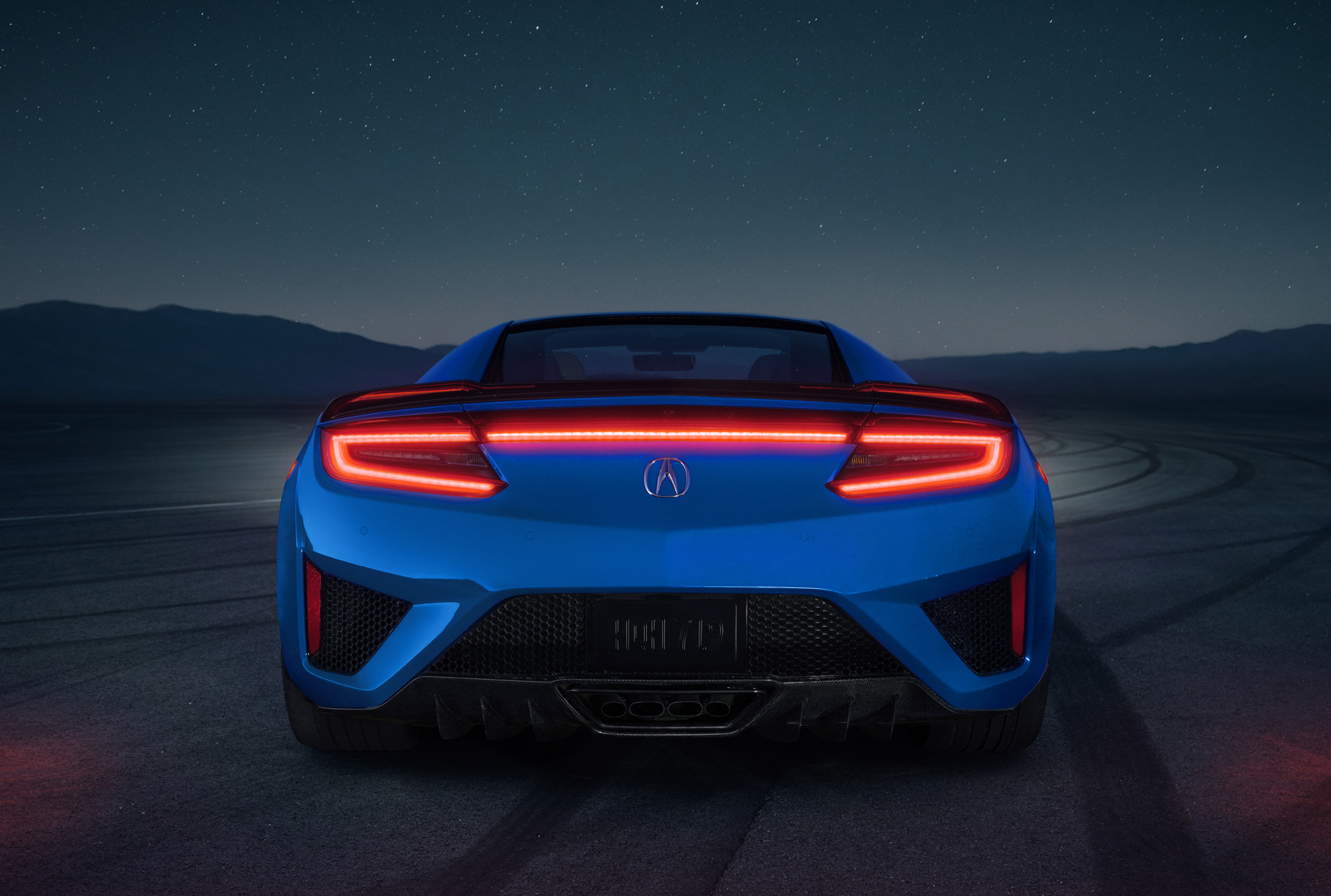 2021 Acura NSX Long Beach Blue Pearl Rear Wallpapers #9 of 12