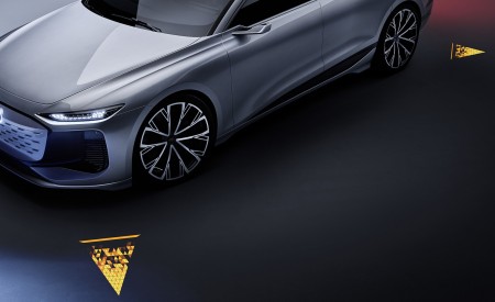 2021 Audi A6 e-tron Concept (Color: Helio Silver) Detail Wallpapers  450x275 (44)