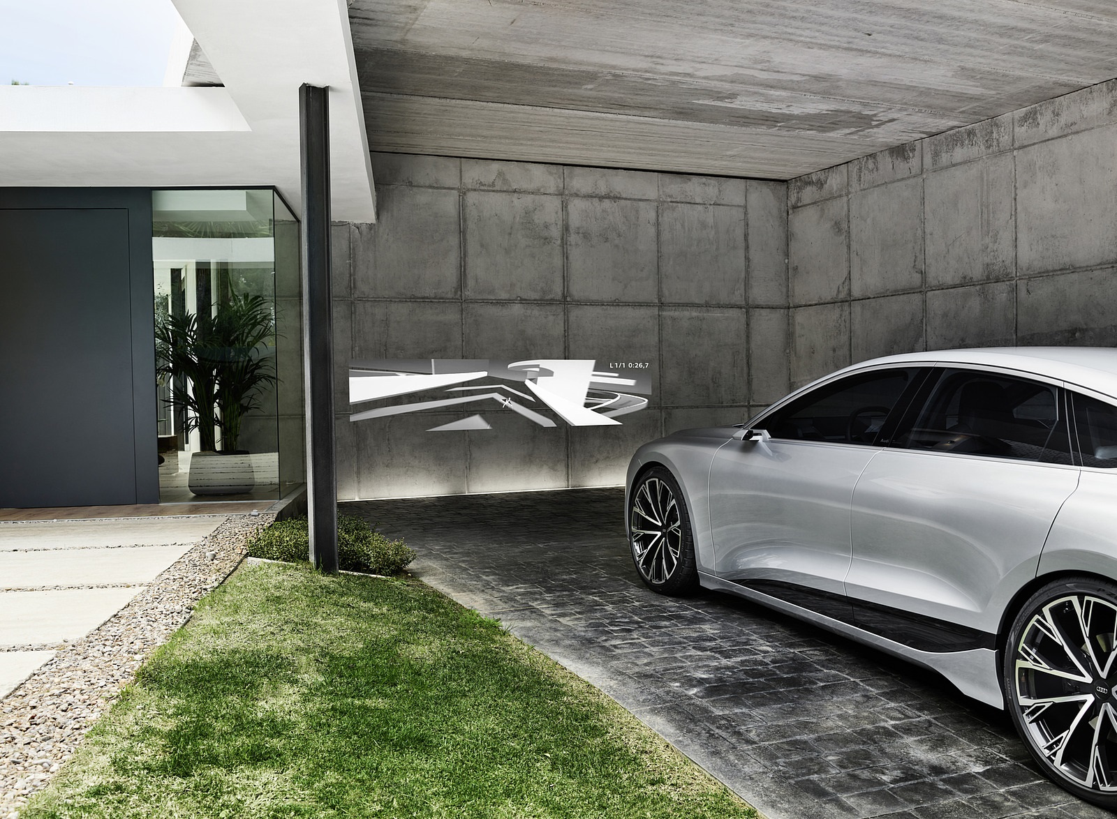 2021 Audi A6 e-tron Concept (Color: Helio Silver) Detail Wallpapers  #23 of 54