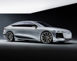 2021 Audi A6 e-tron Concept (Color: Helio Silver) Front Three-Quarter Wallpapers  150x120 (37)
