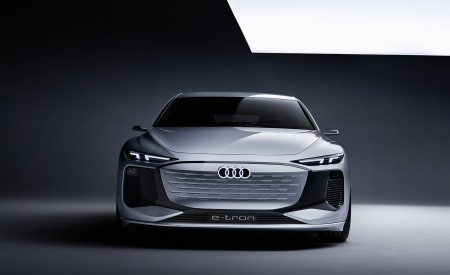 2021 Audi A6 e-tron Concept (Color: Helio Silver) Front Wallpapers 450x275 (39)