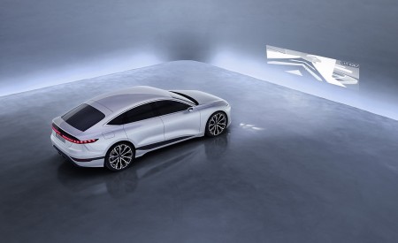 2021 Audi A6 e-tron Concept (Color: Helio Silver) Rear Three-Quarter Wallpapers  450x275 (33)