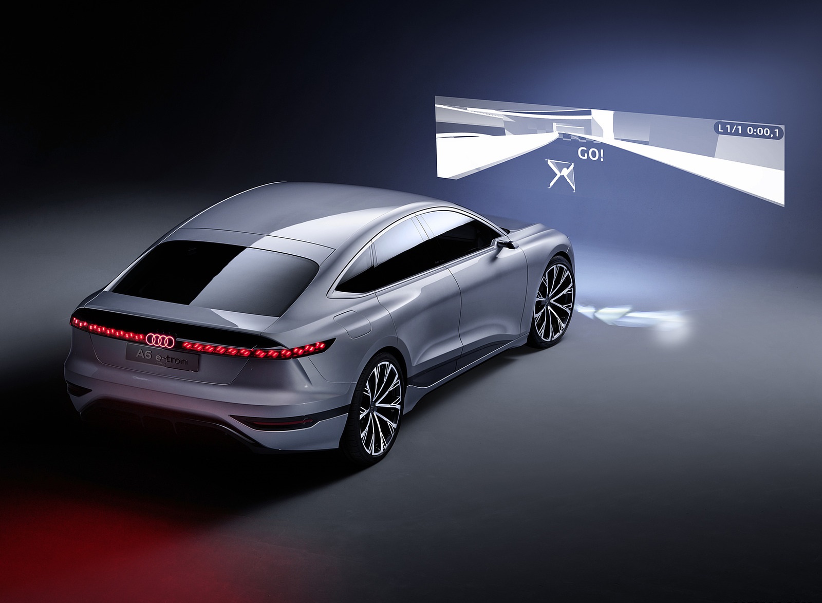 2021 Audi A6 e-tron Concept (Color: Helio Silver) Rear Three-Quarter Wallpapers #41 of 54