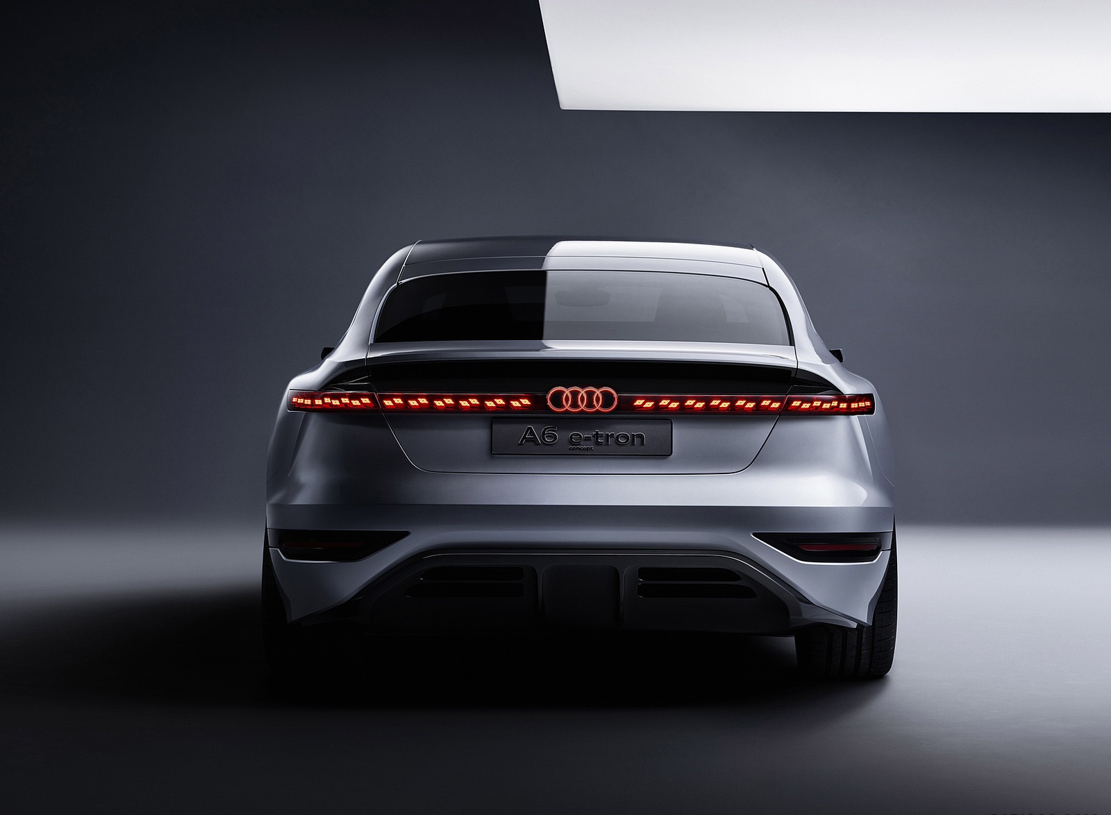 2021 Audi A6 e-tron Concept (Color: Helio Silver) Rear Wallpapers #42 of 54