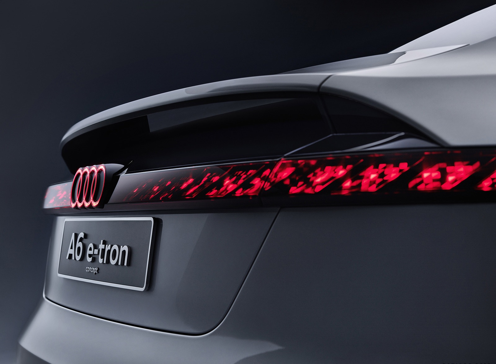 2021 Audi A6 e-tron Concept (Color: Helio Silver) Tail Light Wallpapers #48 of 54