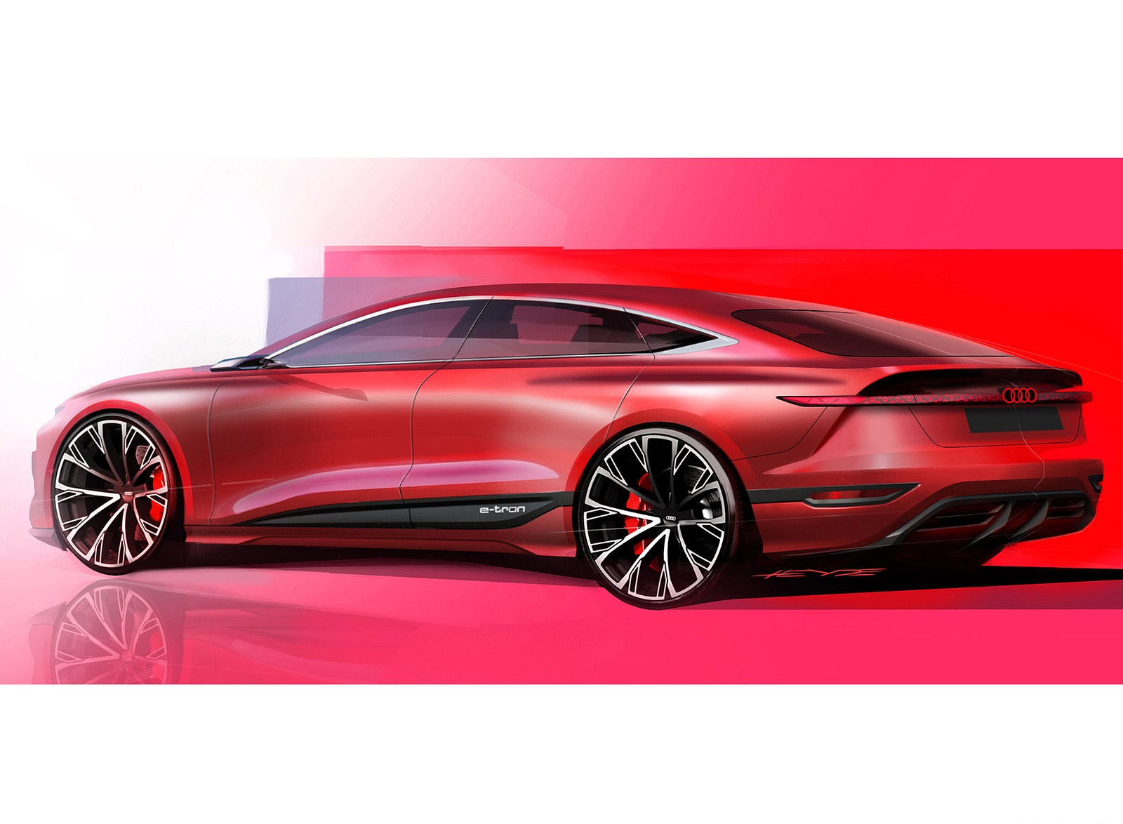 2021 Audi A6 e-tron Concept Design Sketch Wallpapers  #51 of 54