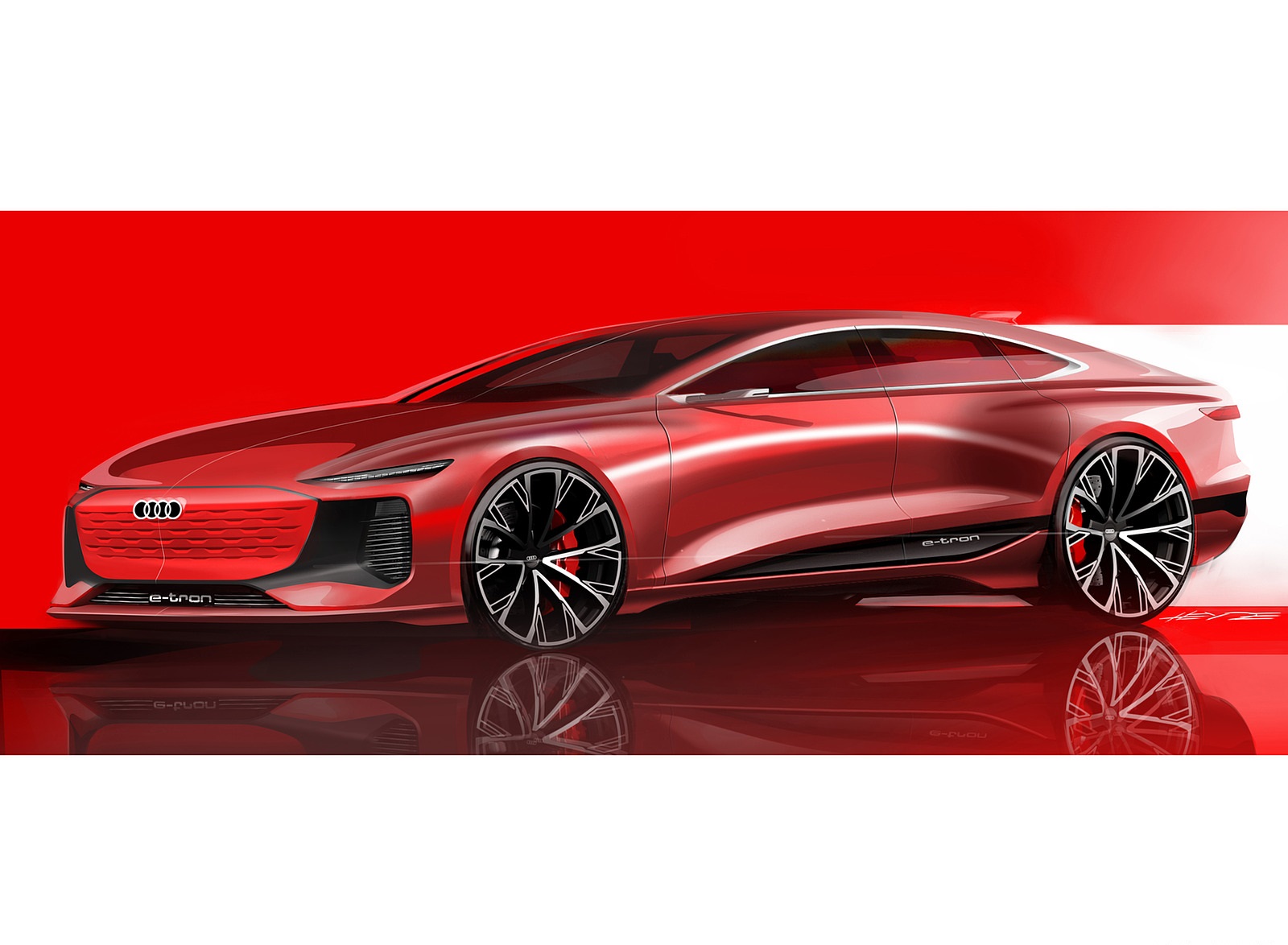 2021 Audi A6 e-tron Concept Design Sketch Wallpapers  #50 of 54