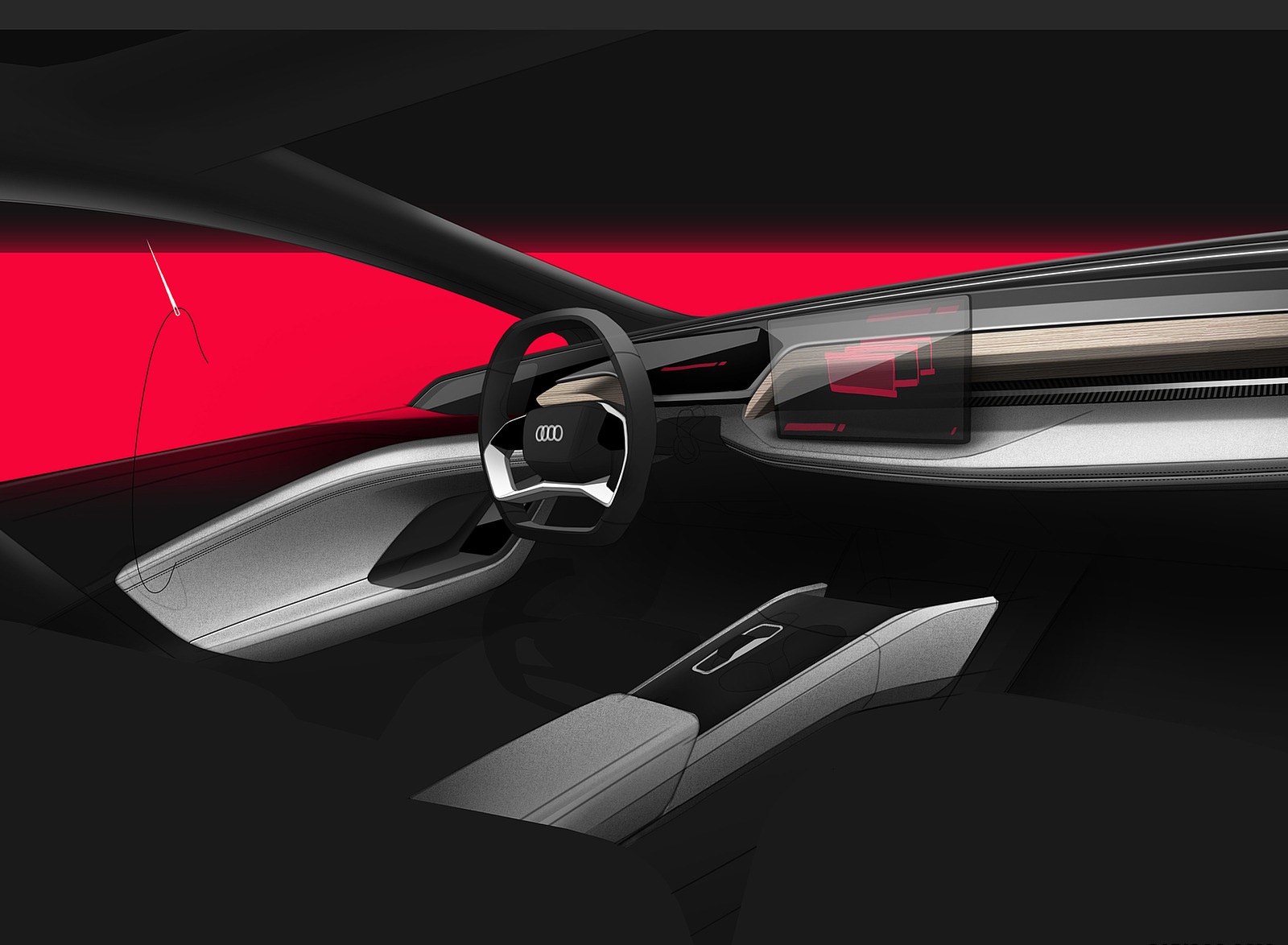 2021 Audi A6 e-tron Concept Design Sketch Wallpapers #53 of 54