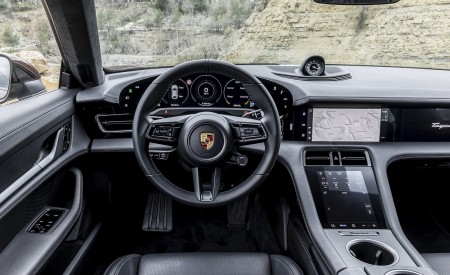 2022 Porsche Taycan 4 Cross Turismo (Color: Cherry Metallic) Interior Cockpit Wallpapers 450x275 (188)
